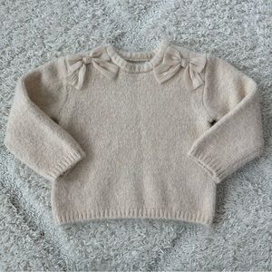 Zara Satin Bow Knit Jumper